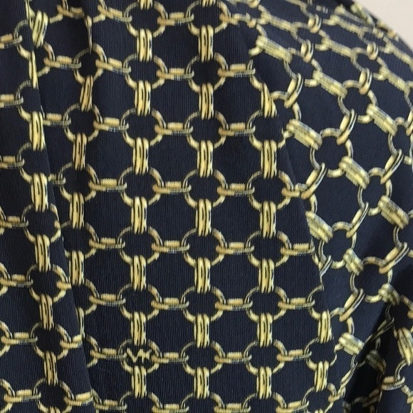 MICHAEL MICHAEL KORS Women's Small Black Gold Wrap Blouson Top Blouse Office - Picture 4 of 7